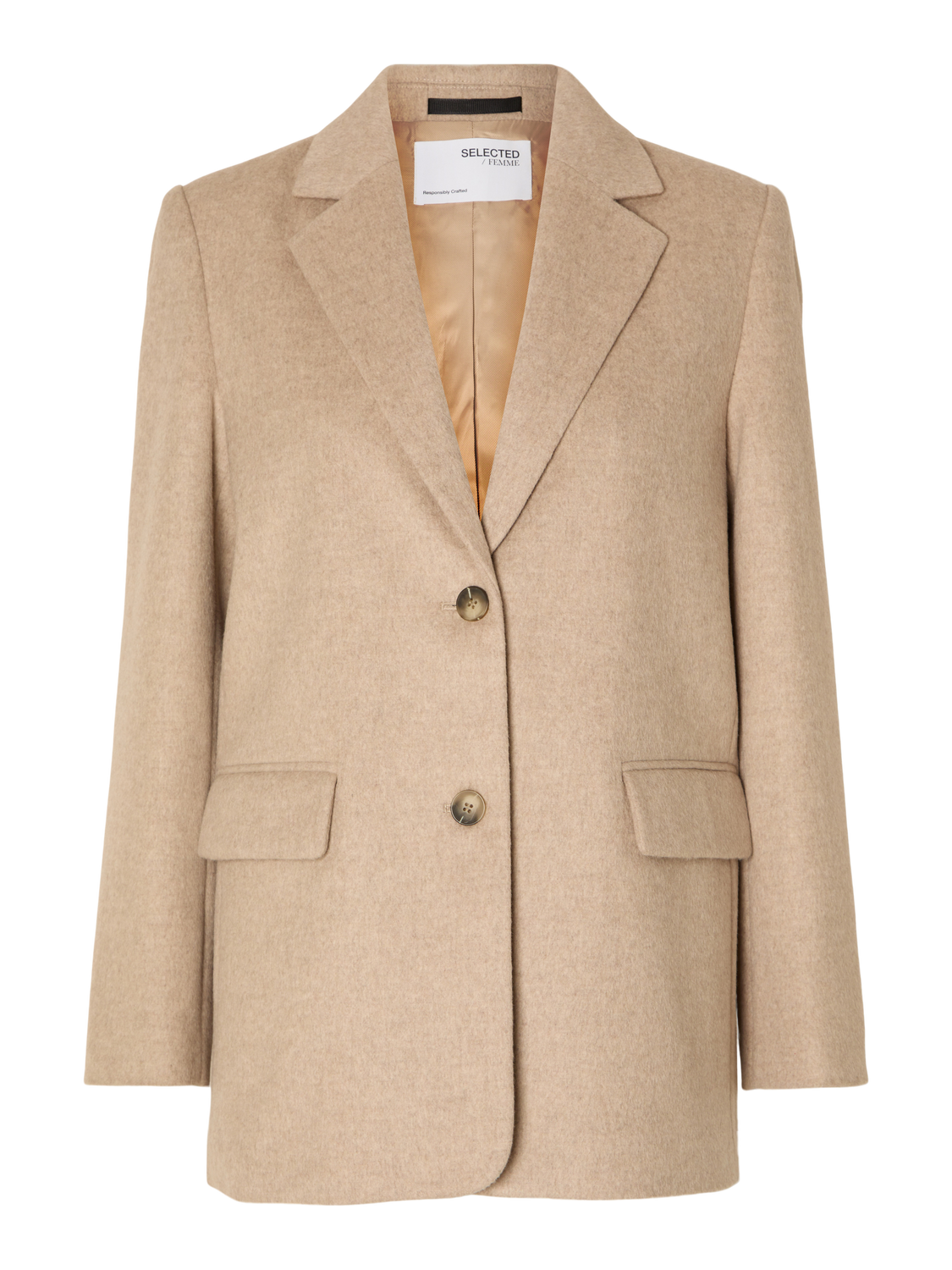 Sasja Ull Blazer - Beige/ Sandshell